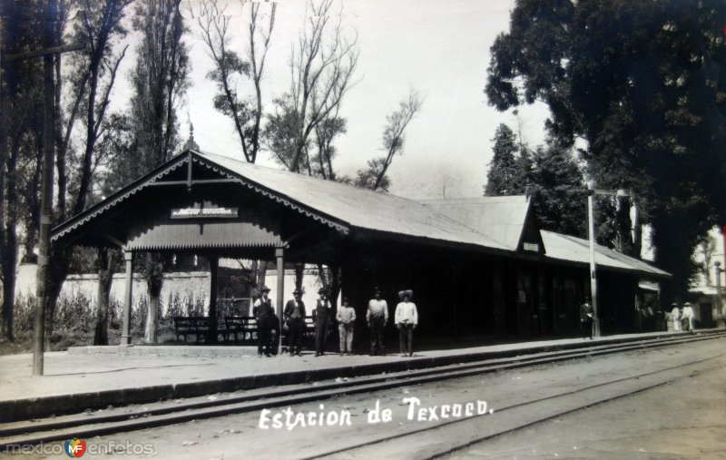 Fotos de Texcoco de Mora, México, México: Estacion del Ferrocarril 1922.