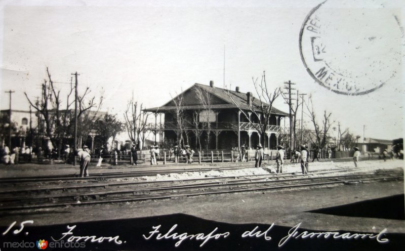 Telegrafos del Ferrocarril s ( Circulada el 11 de Junio de 1923 ).