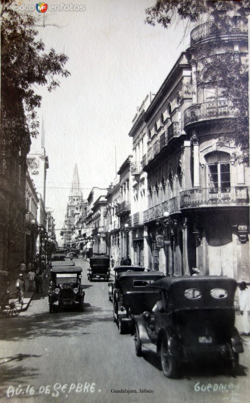 Avenida 16 deSeptiembre Guadalajara, Jalisco.