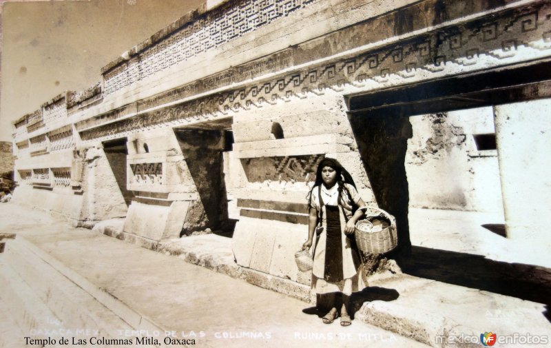 Templo de Las Columnas Mitla, Oaxaca.