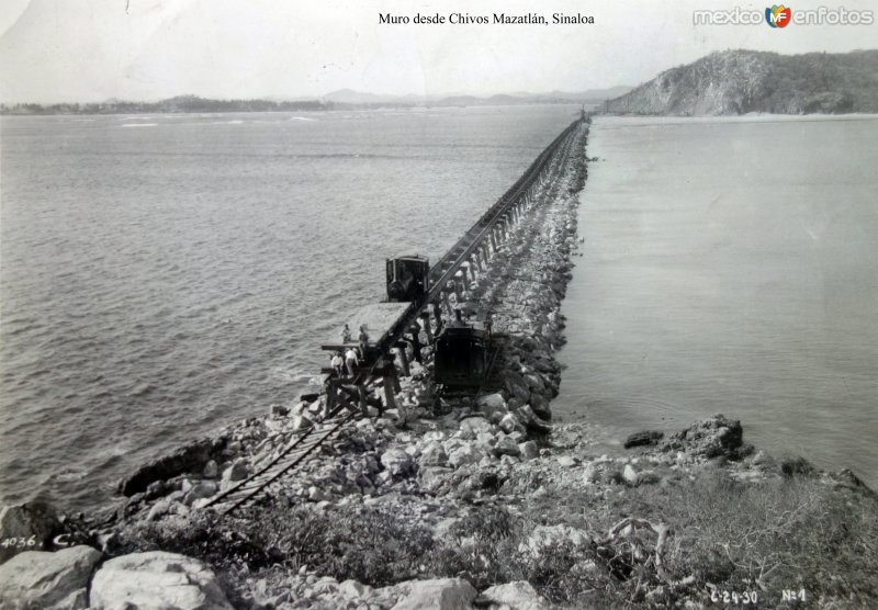 Muro desde Chivos Mazatlán, Sinaloa.