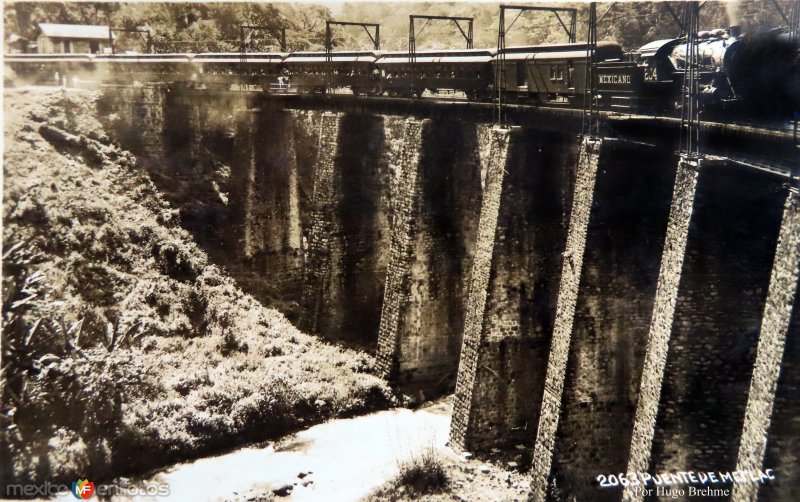 Puente de Metlac pr el Fotógrafo Hugo Brehme.