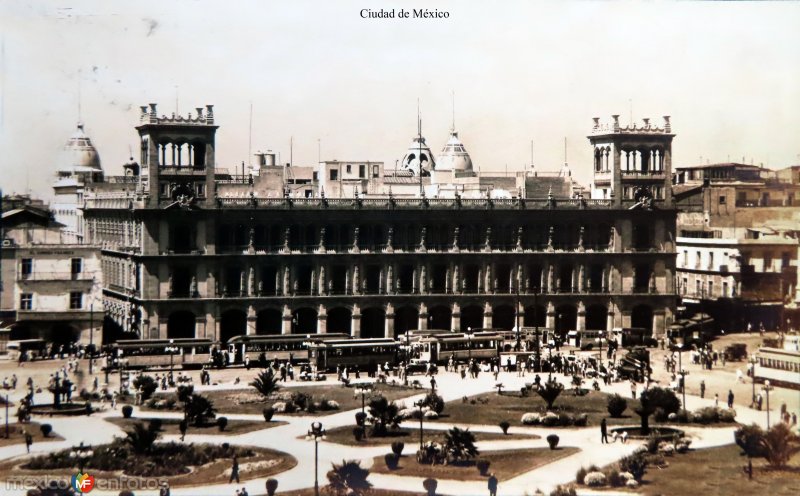 Palacio Municipal Ciudad de México. ( Circulada el 27 de Enero de 1933 ).