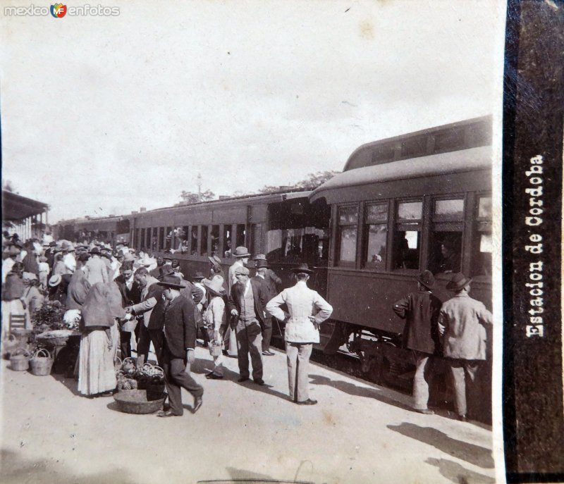 Estacion del Ferrocarril  por el Fotógrafo Abel Briquet..