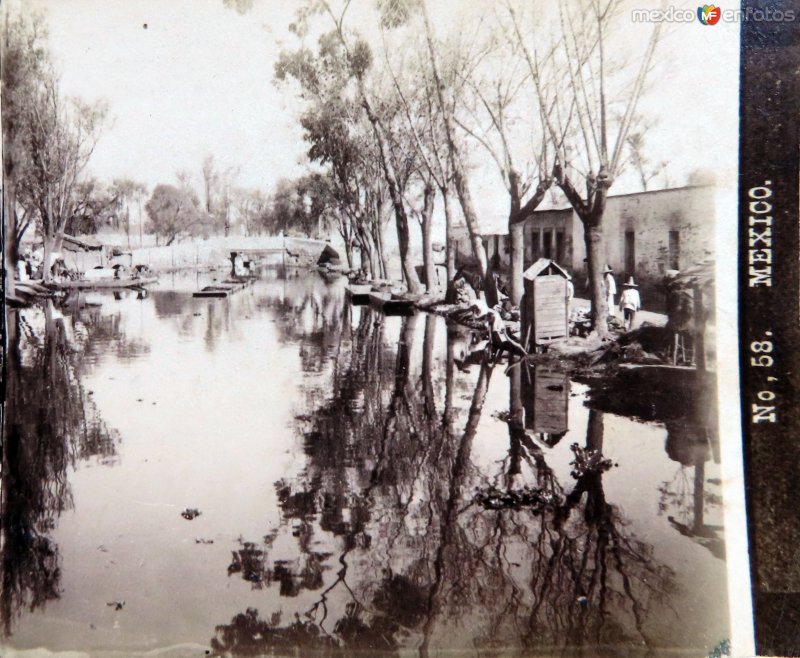 Canal de La Viga Ciudad de México   por el Fotógrafo Abel Briquet.