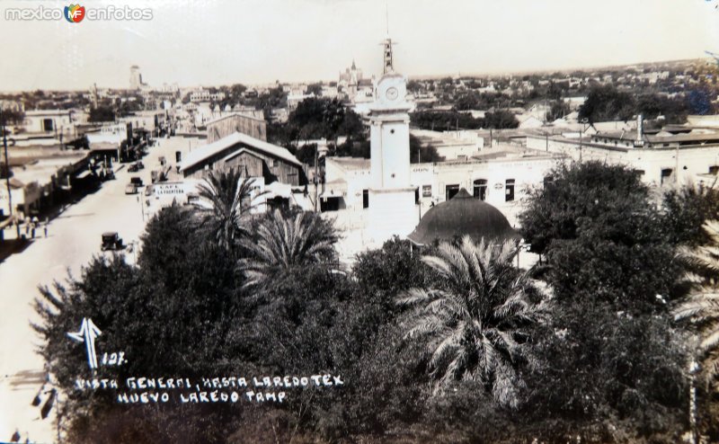 Vista general hasta Laredo TX. ( Circulada el 3 de Abril de 1943 ).