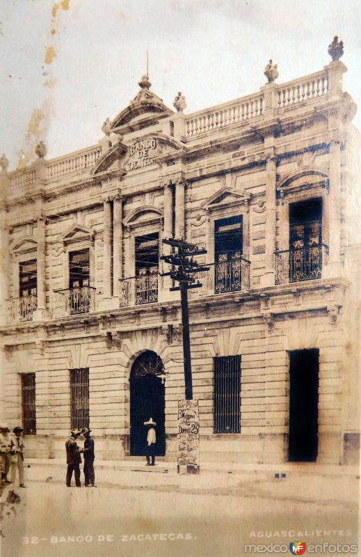 Banco de Zacatecas ( Circulada el 6 de Febrero de 1920 ).