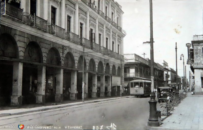 Avenida Independencia. ( Circulada el  31 de Julio de 1933 ).