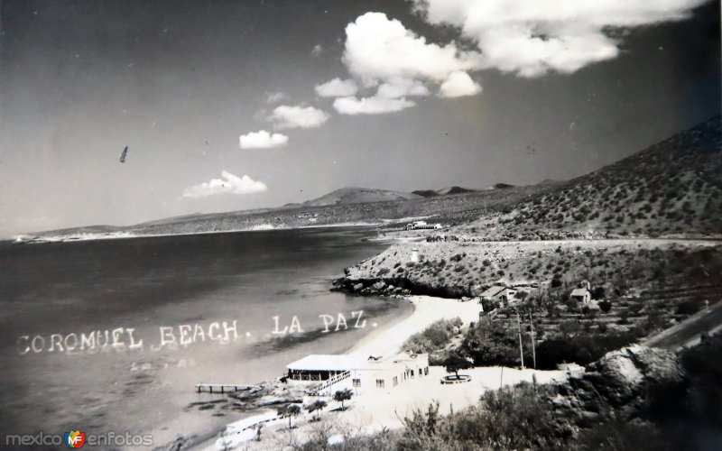 La Playa Corumuel Cihuatan ( Circulada el 3 de Marzo de 1952 ).