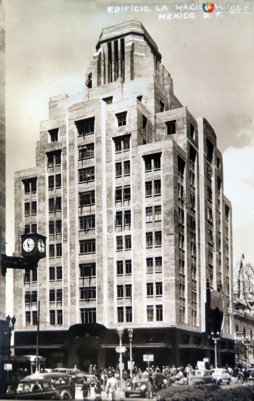 Edificio La Nacional hoy calle Madero y Eje central .