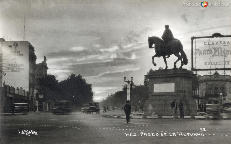 Pase de la Reforma y Monumento a Carlos IV