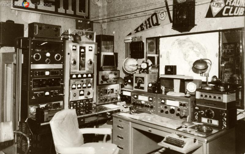 Estación de radio amateur XE1IQ de Delfino Arrioja, se ubicaba en Calle 2 Norte No. 609 (1949)
