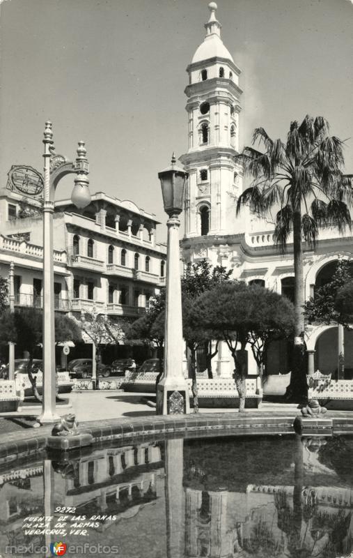 Fuente de las ranas en la Plaza de Armas de Veracruz