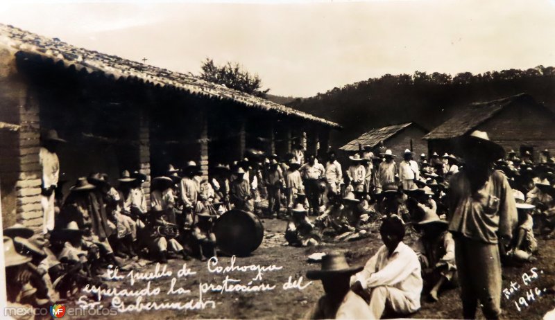 El pueblo de Cochoapa el Grande esperando la protección del Sr. gobernador (1946)