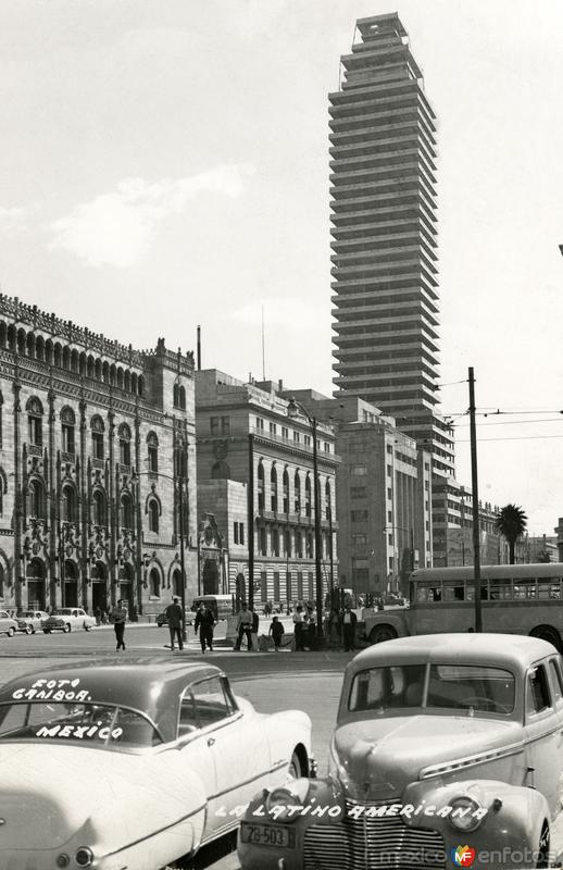 Torre Latinoamericana, en construcción