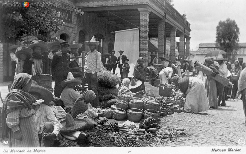 Mercado Frente A La Tienda De Raya Hoy Casa De La Cultura circa 1910 Mercado Frente A La Tienda De Raya Hoy Casa De La Cultura circa 1910