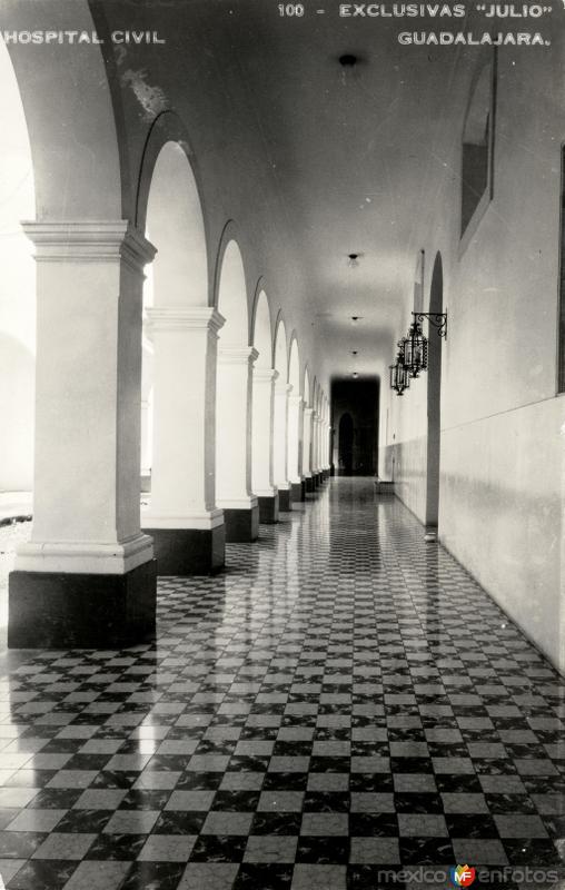 Pasillos del Hospital Civil de Guadalajara