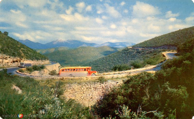 Autobuses en la Cuesta de Mamulique