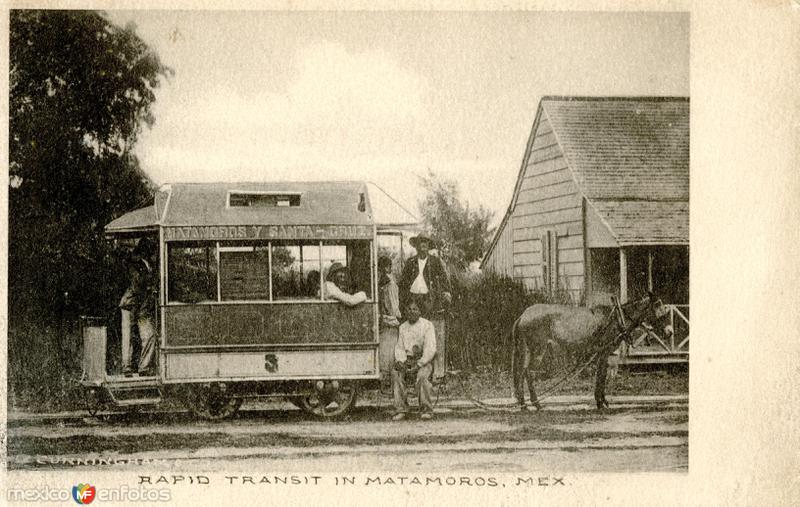 Tranvía de mulas Matamoros y Santa Cruz