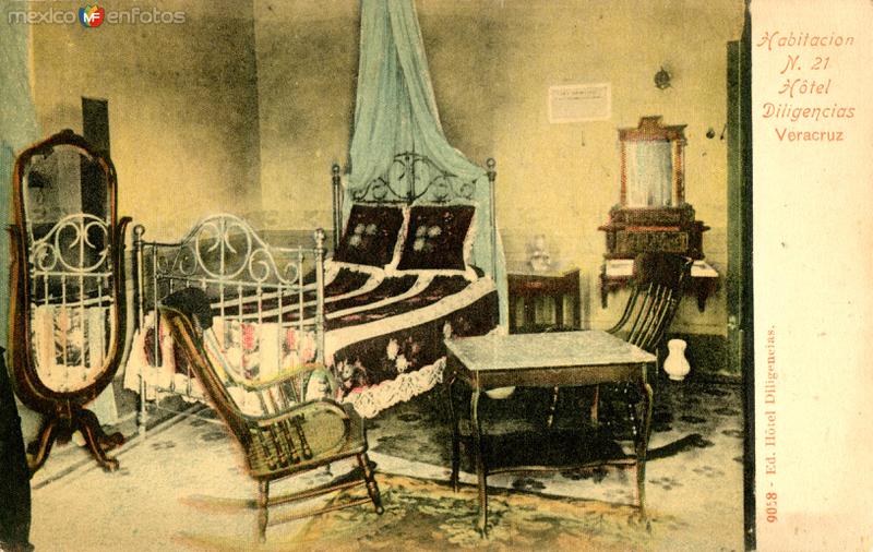 Habitación No. 21 del Hotel Diligencias