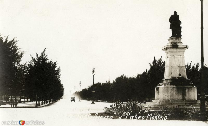 Monumento a Justo Sierra y Paseo Montejo