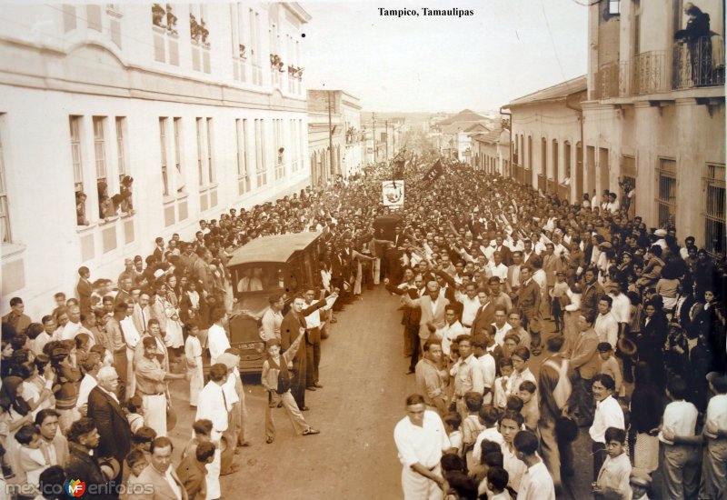 Un funeral de algun personaje Tampico, Tamaulipas.