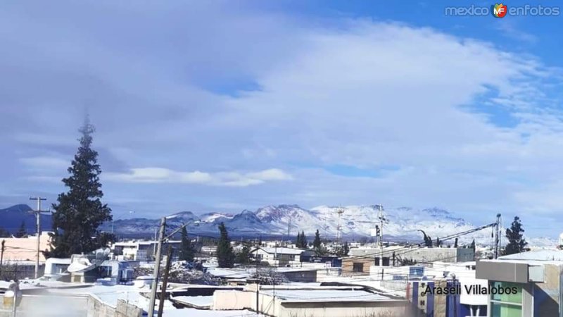 Ciudad Delicias Chihuahua en Invierno.