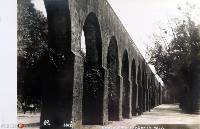El acueducto de Morelia, Michoacán.