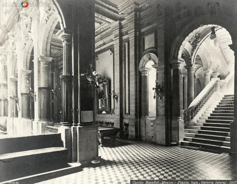 Planta baja y galería lateral, del Casino Español (1907)