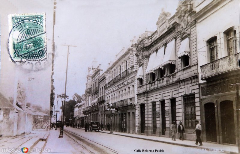 Calle Reforma ( Circulada el 15 de Marzo de 1933 ).