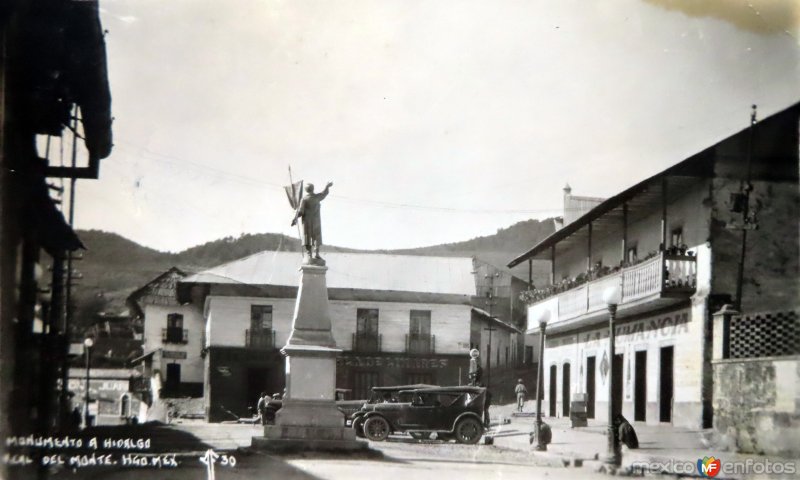 Monumento a Hidalgo . ( Circulada el 5 de Julio de 1934 ).