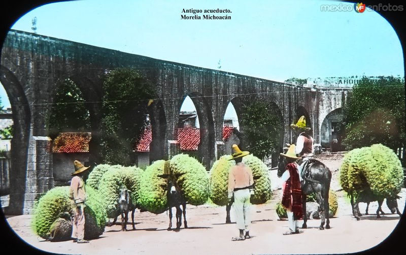 Antiguo acueducto de Morelia Michoacán.