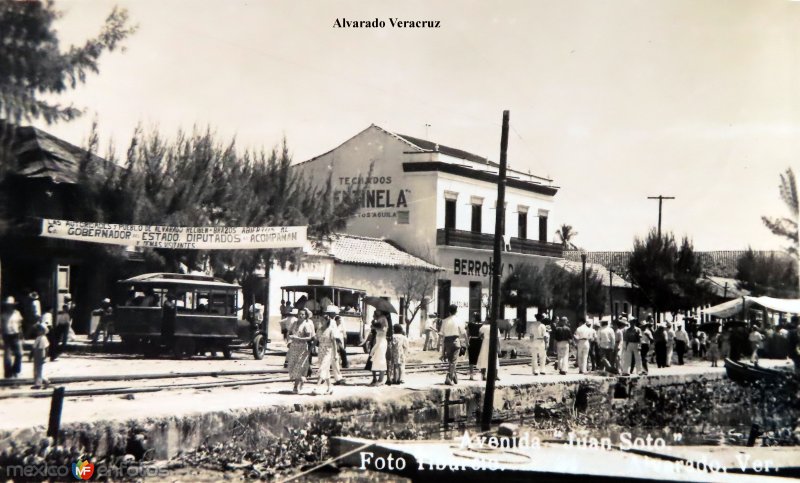 Avenida Juan Soto. ( Circulada el 30 de Diciembre de 1939 ).