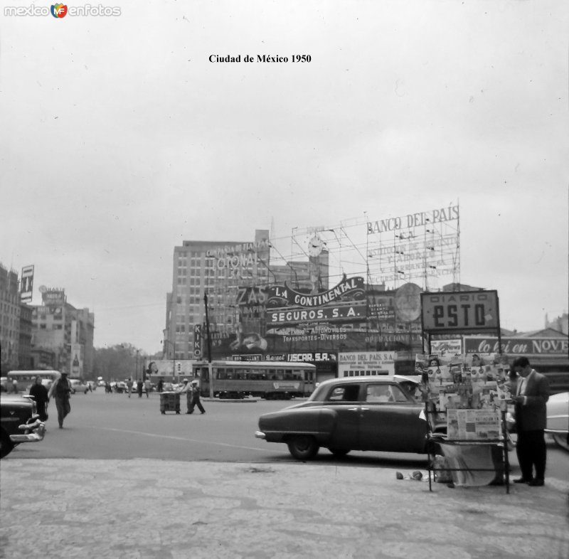 Escena callejera Ciudad de México 1950.