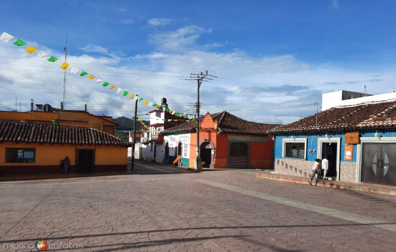 El centro de Huixtán