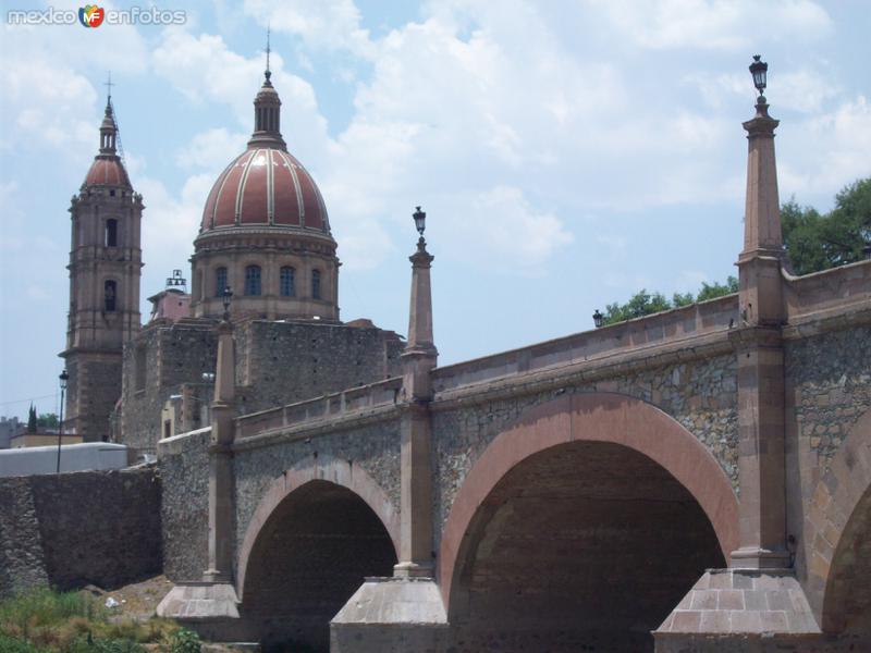 Fotos de Lagos De Moreno, Jalisco: costado poniente del puente y cupulas