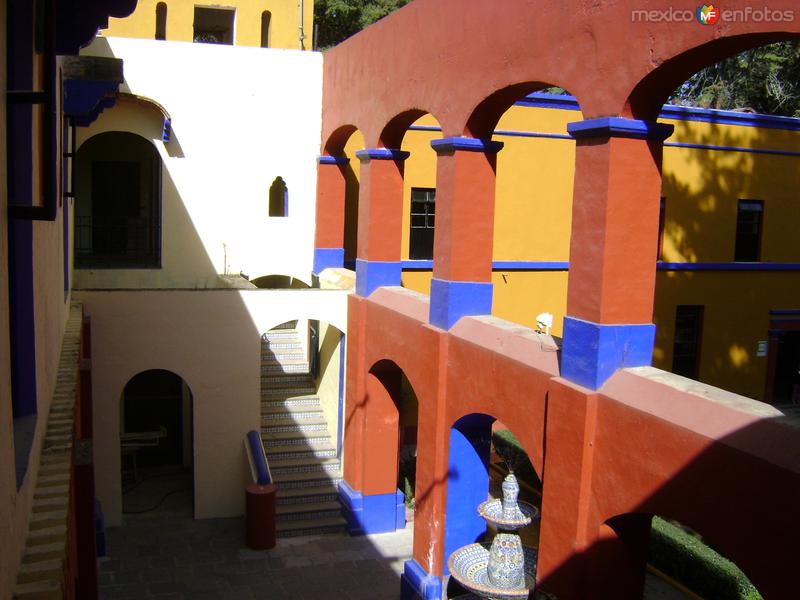 Fotos de San Martín Texmelucán, Puebla: Portales en el patio central de la Ex-Hacienda de Chautla, Puebla