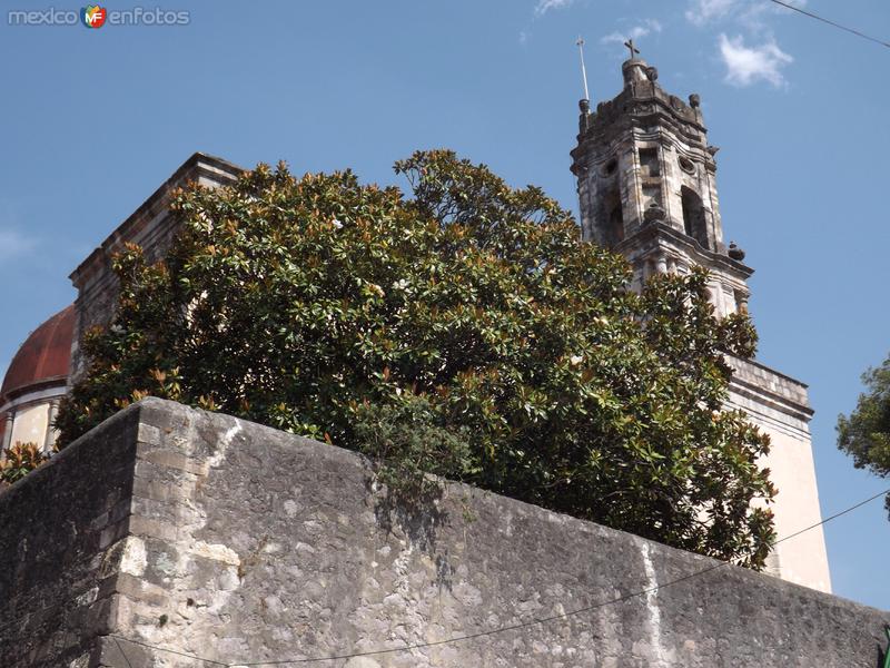 Fotos de El Chico, Hidalgo: La torre de la parroquia de Mineral del Chico. Mayo/2013