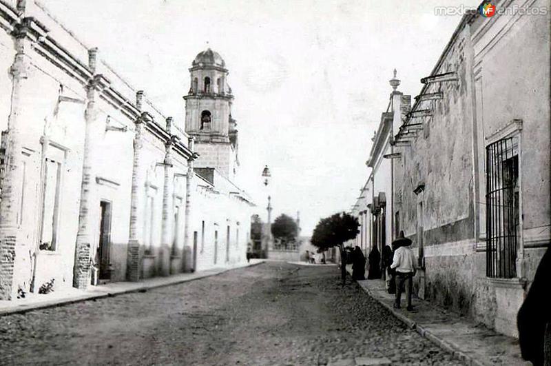 Fotos de Jalostotitlán, Jalisco: Calle S. Quezada Limón a finales del siglo XIX