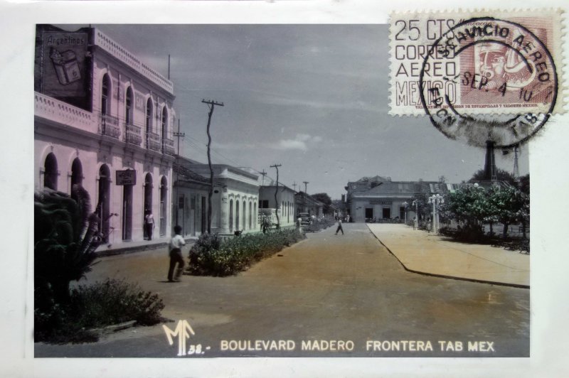 Fotos de Frontera, Tabasco: Boulevard Madero ( Fechada el 25 de Septiembre de 1954 ).
