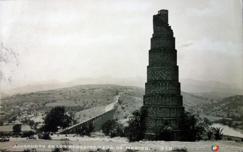 Fotos de Naucalpan De Juárez, México: Acueducto ( Circulada el 23de marzo de 1936 ).