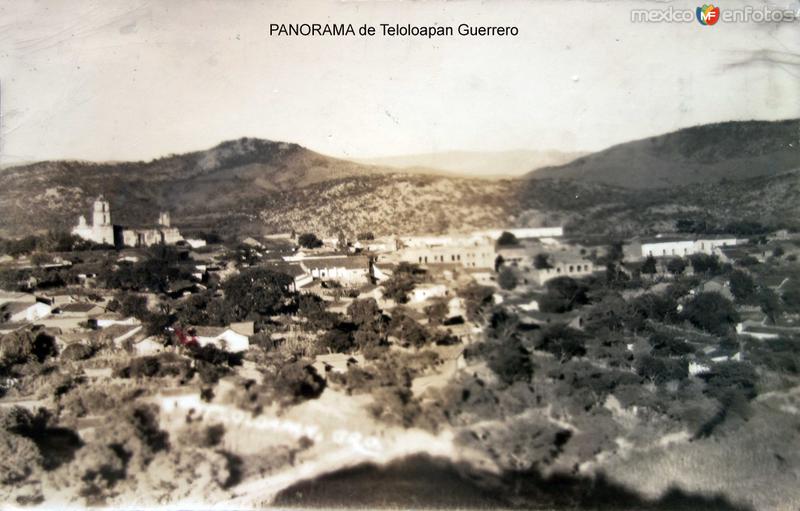 Fotos de Teloloapan, Guerrero: PANORAMA de Teloloapan Guerrero ( Circulada el 12 de Julio de 1943 ).