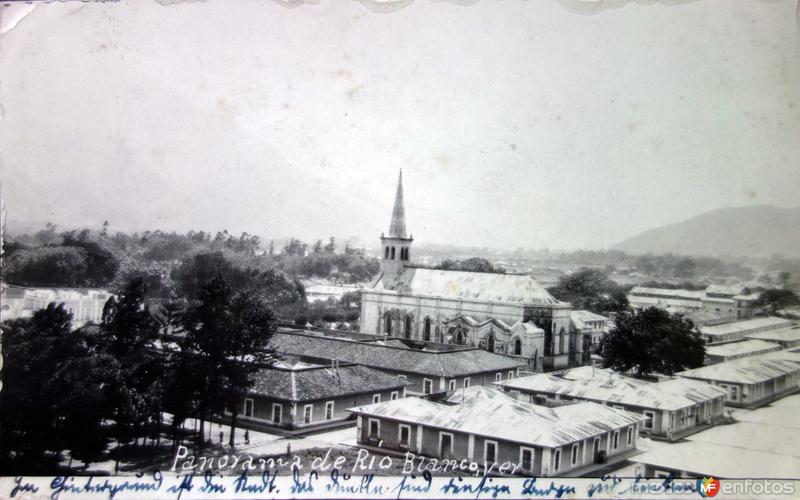 Fotos de Río Blanco, Veracruz: Panorama ( Circulada el 21 de Enero de 1929 ).