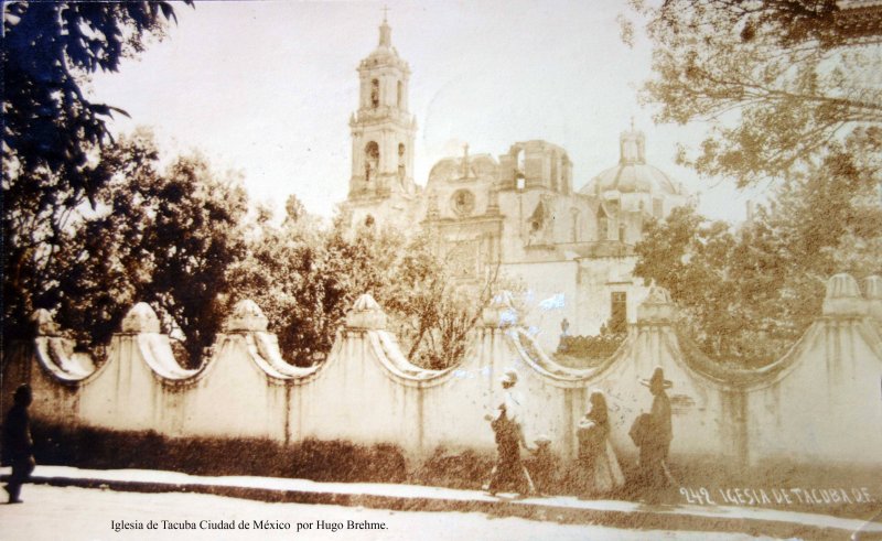 Fotos de Iglesia De Tacuba, Ciudad De México: Iglesia de Tacuba Ciudad de México por el Fotógrafo Hugo Brehme ( Circulada 28 de Septiembre de 1922 )