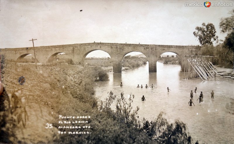 Fotos de Acámbaro, Guanajuato: Puente sobre el Rio Lerma.