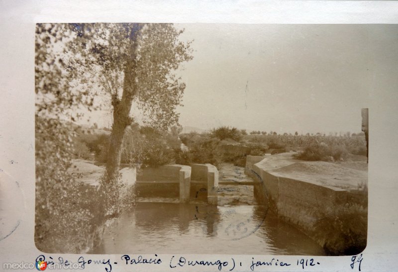 Fotos de Gómez Palacio, Durango: La Presa  ( Fechada  en Enero de 1912 ).