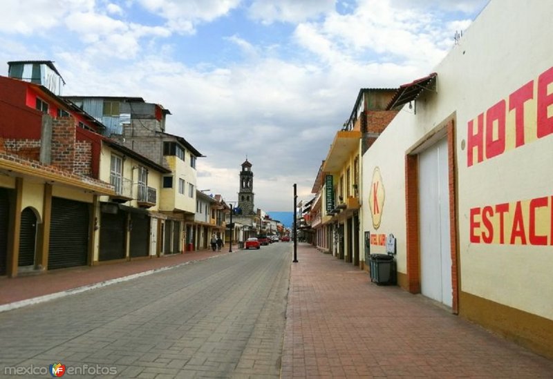 Fotos de Chignahuapan, Puebla: Vista de la Calle de La Inmaculada en Semana Santa 2020.