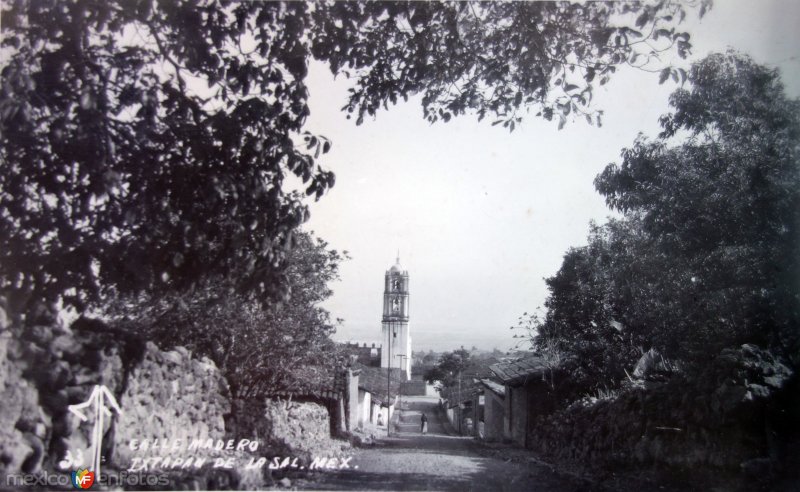 Fotos de Ixtapan De La Sal, México: Avenida Madero. ( Circulada el 11 de Julio de 1950 ).