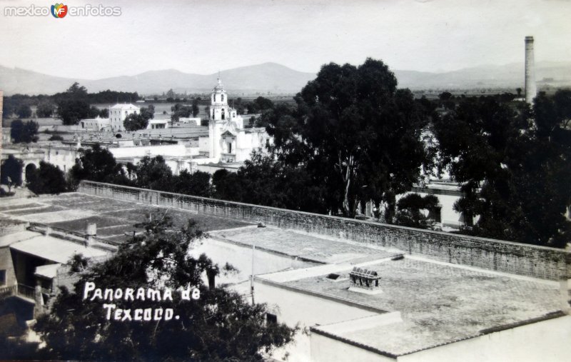 Fotos de Texcoco De Mora, México: Panorama ( 1922 ).