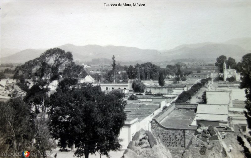 Fotos de Texcoco De Mora, México: Panorama de Texcoco de Mora,Edo de  México 1922.